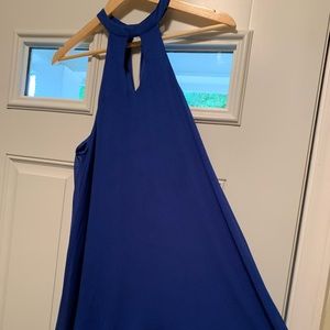 High Neck Cobalt Dress